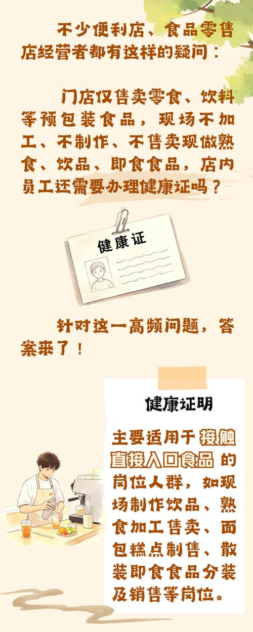 仅销售预包装食品, 员工是否需要办理健康证?